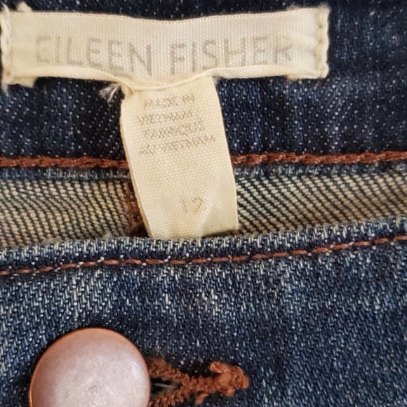 NEW Eileen Fisher 'Agind' Blue Ankle Boot Jeans - Picture 5 of 9